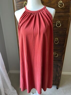 C&C California Coral Halter A-Line Skirt, Size S